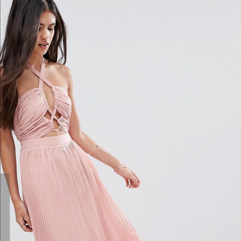 Asos pixie and diamond halterneck skater dress